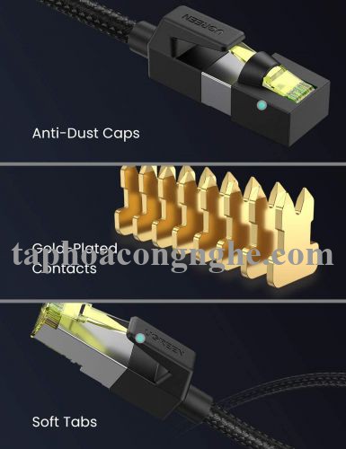 Ugreen 80424 3M CAT7 OD5.5mm cáp mạng truyền dữ liệu giữa các máy tính NW150 30080424